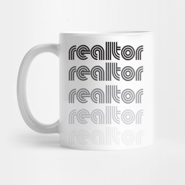 Realtor Grayscale Vintage T-Shirt by RealTees